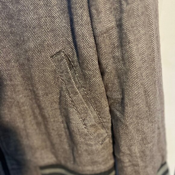 GAP Varsity Bomber Jacket Men’s Size L Gray Herringbone Wool Blend Made in Vietn - Picture 13 of 13